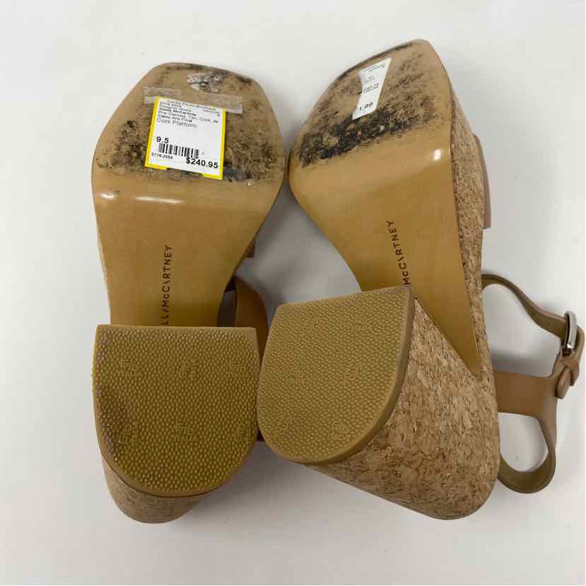 Pre-Owned Stella McCartney Tan Cork Shoe Size 9.5 Designer Shoes