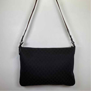 Pre-Owned Gucci Brown Canvas Designer Handbag