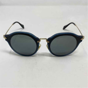 Pre-Owned Mui Mui Black Metal Sunglasses