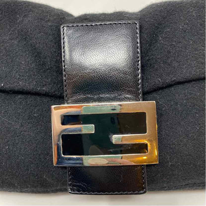 Pre-Owned Fendi Black Fabric Designer Handbag