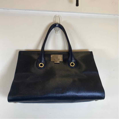 Pre-Owned Jimmy Choo Navy Leather Designer Handbag