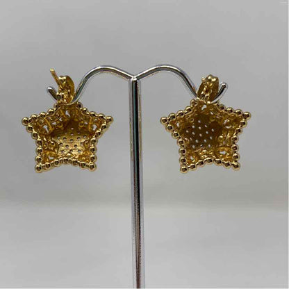 Gold Multi Metal Earrings