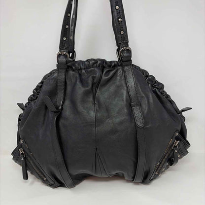 Pre-Owned Hype Black Leather Handbag