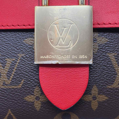 Pre-Owned Louis Vuitton Red Canvas Designer Handbag
