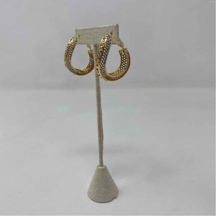 Tri Metal Metal Earrings