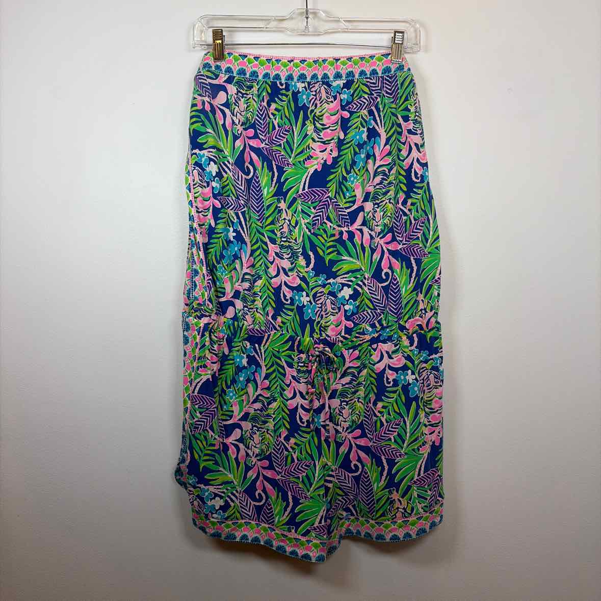 Pre-Owned Size XL Lilly Pulitzer Blue Print Romper