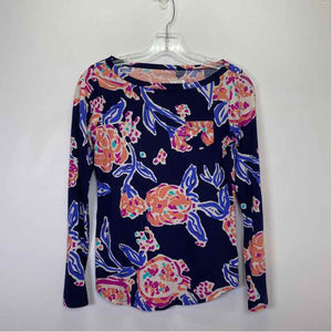 Pre-Owned Size XS Lilly Pulitzer Navy Floral Top