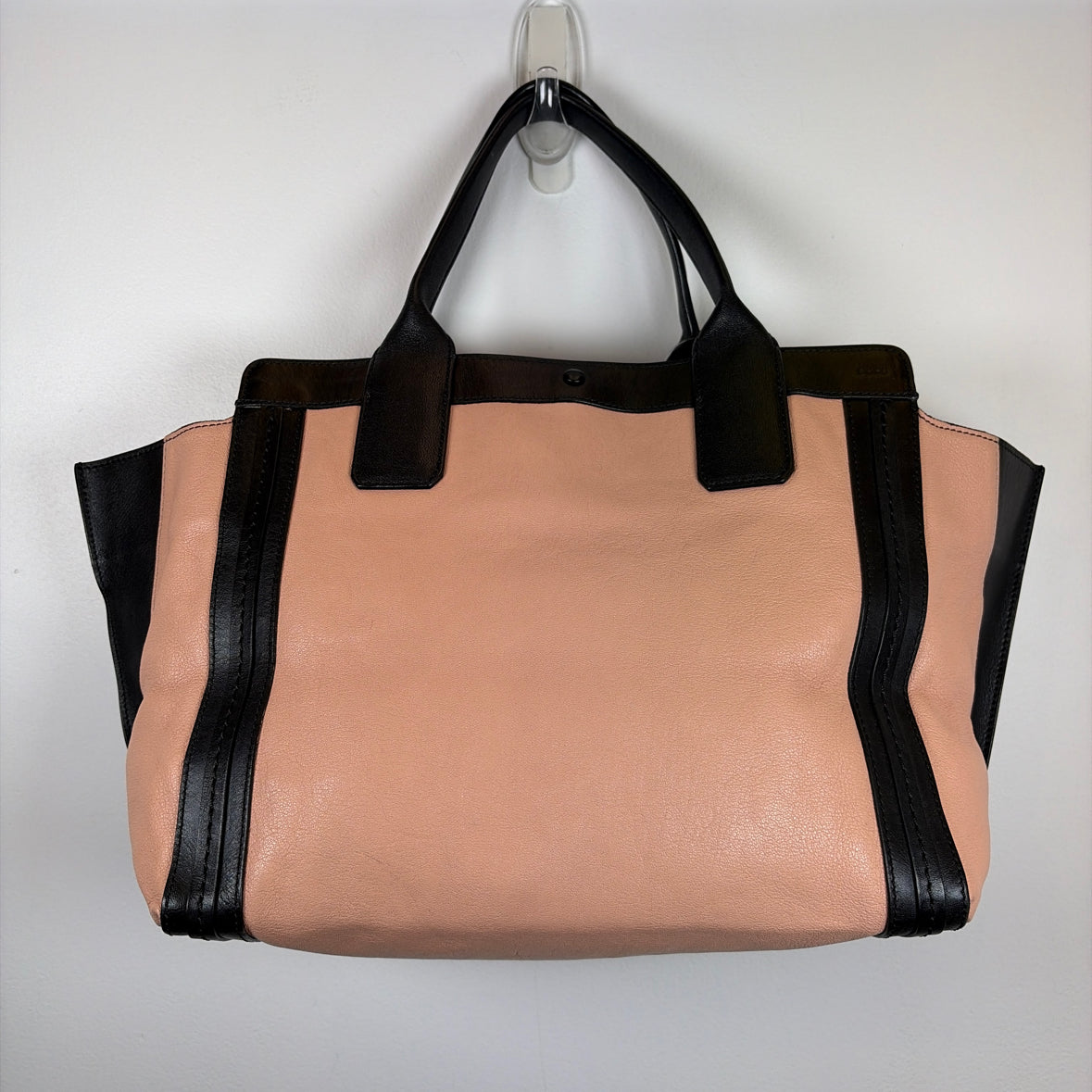 Pre-Owned Chloe Pink/Black Leather Designer Handbag