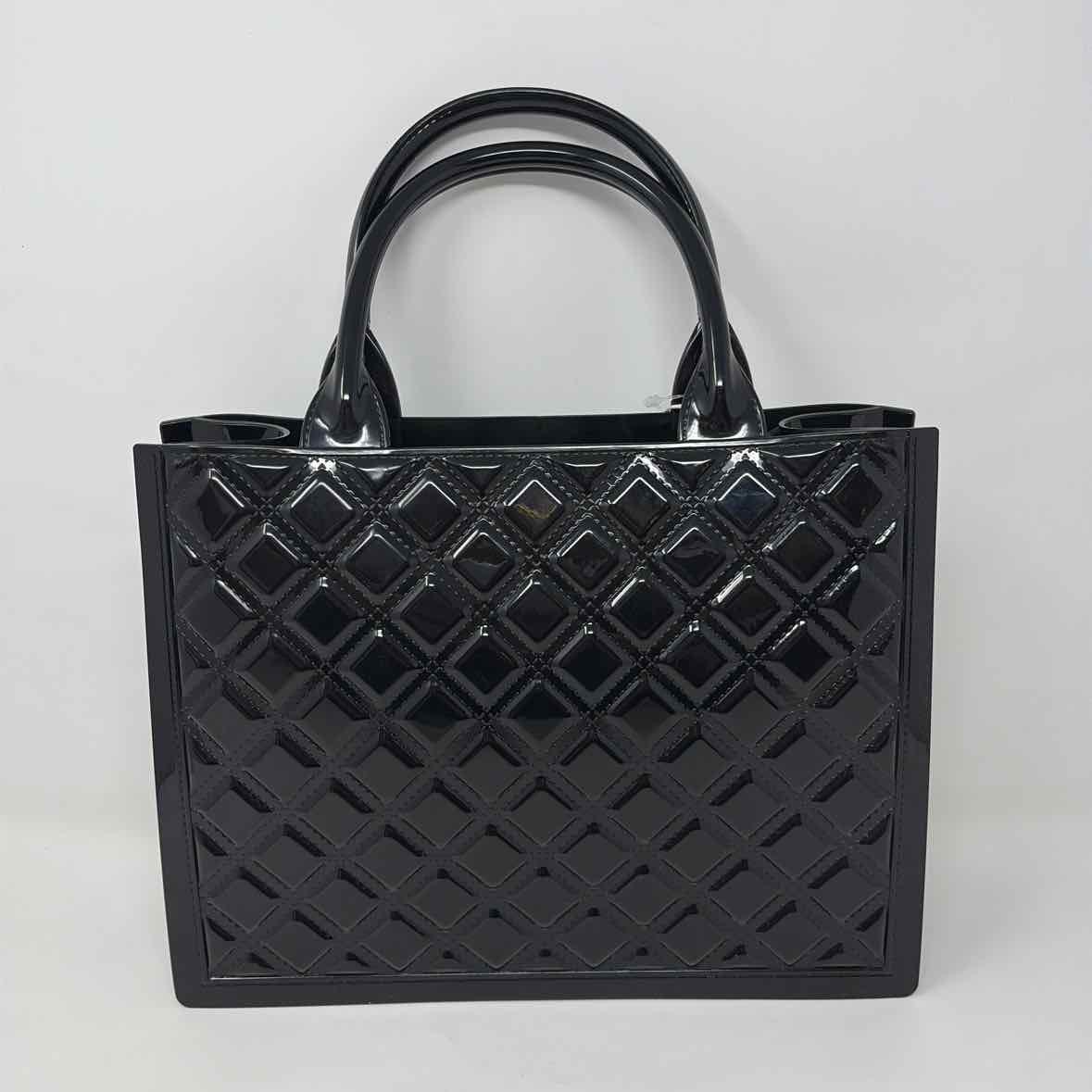 Pre-Owned Blush Kiss Black Patent Handbag