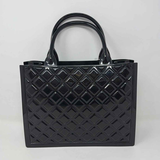 Pre-Owned Blush Kiss Black Patent Handbag