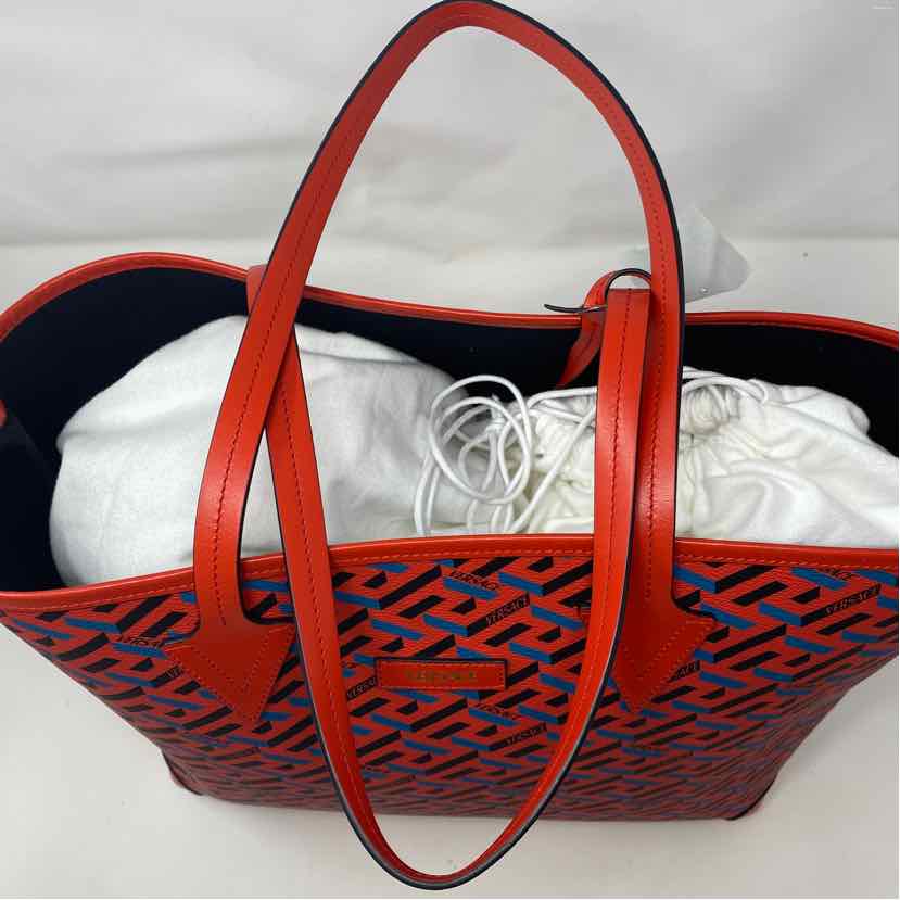 Pre-Owned Versace Multi Leather Designer Handbag