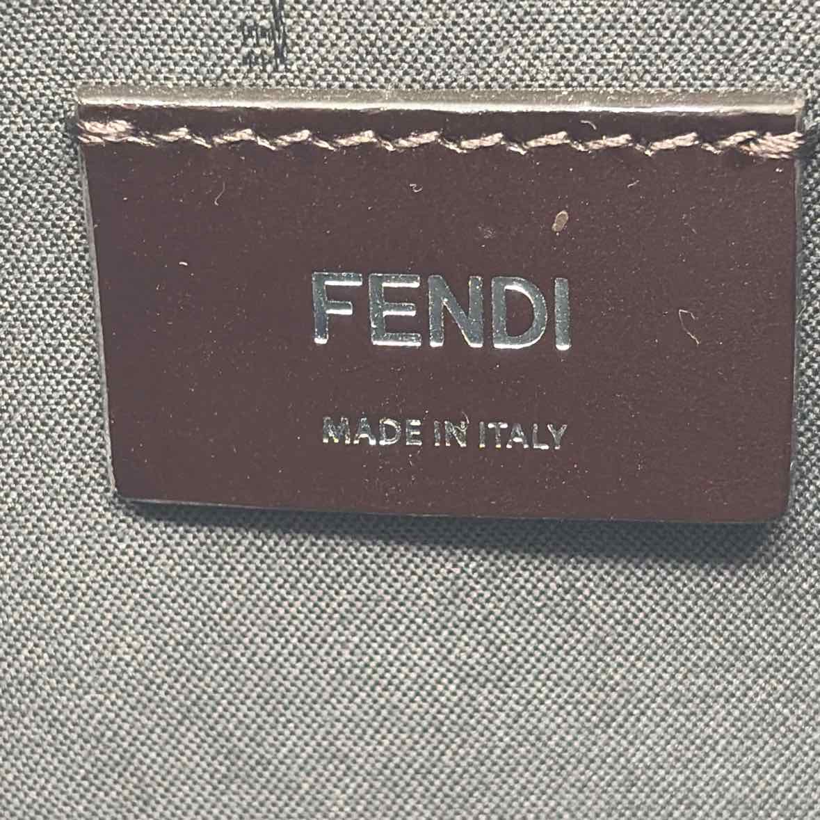Pre-Owned Fendi Navy Leather Designer Handbag