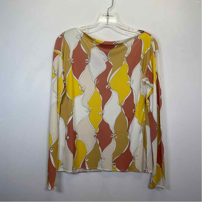 Pre-Owned Emilio Pucci Yellow Multi Fabric Women Size S Designer Clothes