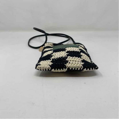 Pre-Owned Clare V Black/White Crochet Handbag