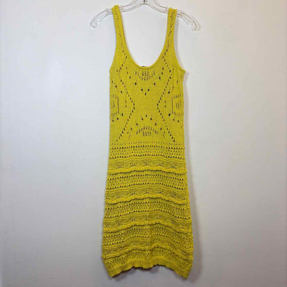 Pre-Owned Size S House Of Harlow Yellow Casual Dress