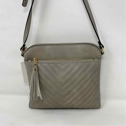 Pre-Owned fashionpuzzle Grey Leather Handbag