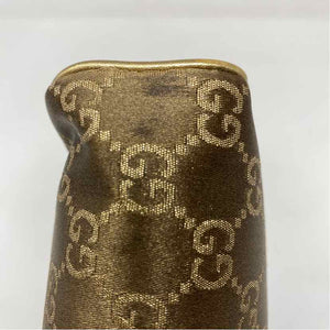 Pre-Owned Gucci Gold Nylon Designer Handbag