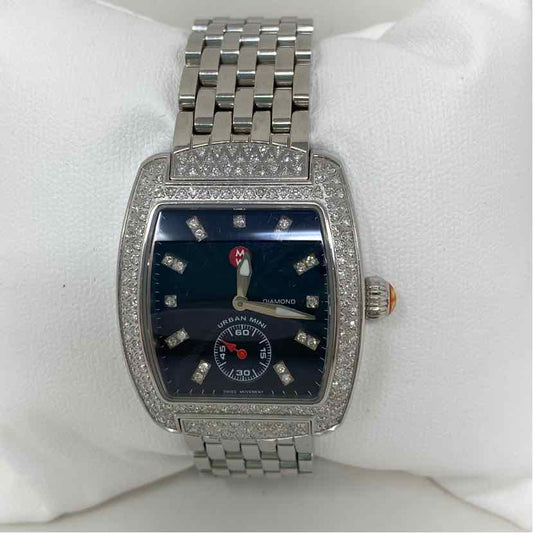 Pre-Owned Michele Silver Metal Watch