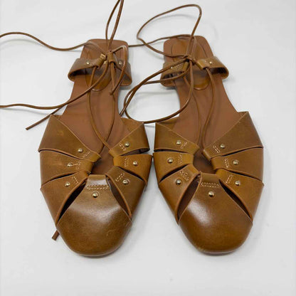 Pre-Owned Shoe Size 10.5 ZARA Cognac Sandals