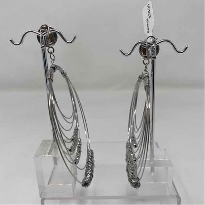 Silver Metal Earrings