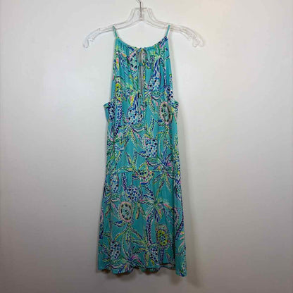 Pre-Owned Size XS Lilly Pulitzer Blue Multi Casual Dress