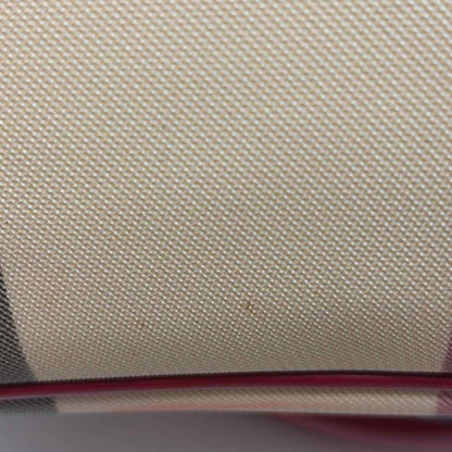 Pre-Owned Burberry Red Multi Coated Canvas Designer Handbag