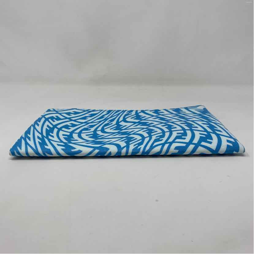 Pre-Owned Fendi Blue Canvas Designer Handbag