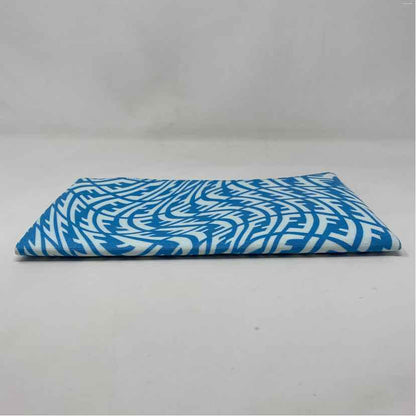 Pre-Owned Fendi Blue Canvas Designer Handbag