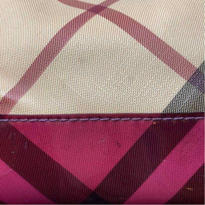 Pre-Owned Burberry Plaid Canvas Designer Handbag
