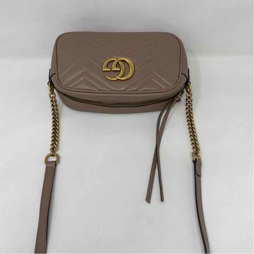 Pre-Owned Gucci Mauve Leather Designer Handbag