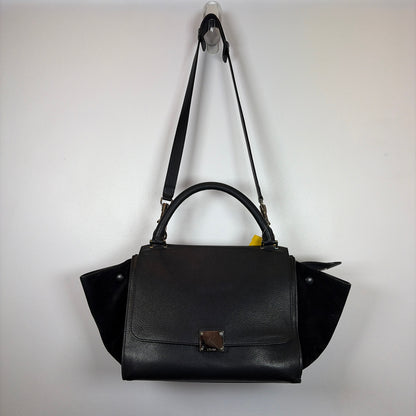 Pre-Owned Celine Black Leather Designer Handbag