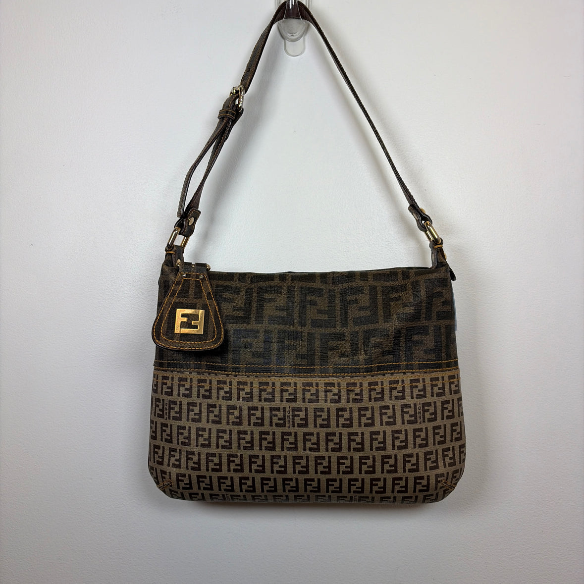 Pre-Owned Fendi Monogram Canvas Designer Handbag