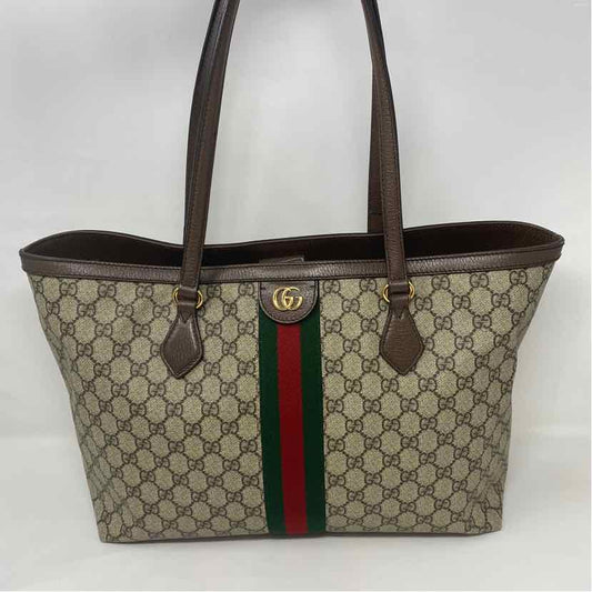 Pre-Owned Gucci Monogram Coated Canvas Designer Handbag