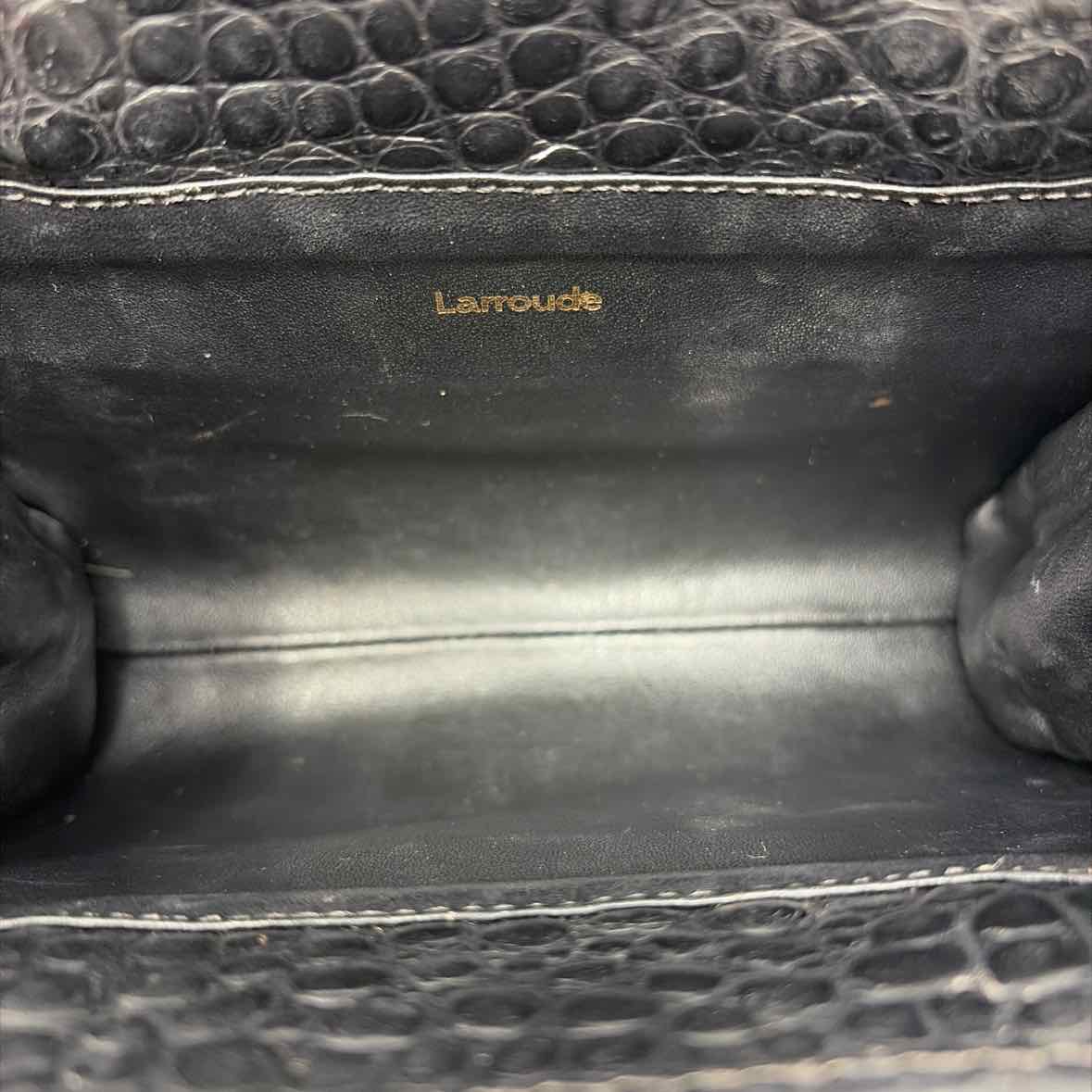 Pre-Owned Larroude Black Leather Handbag