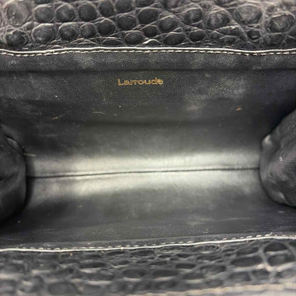 Pre-Owned Larroude Black Leather Handbag