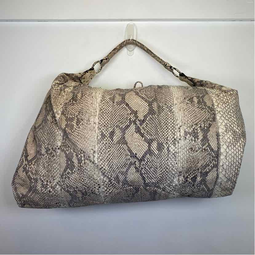 Pre-Owned Carlos Falchi Snake Print Python Handbag