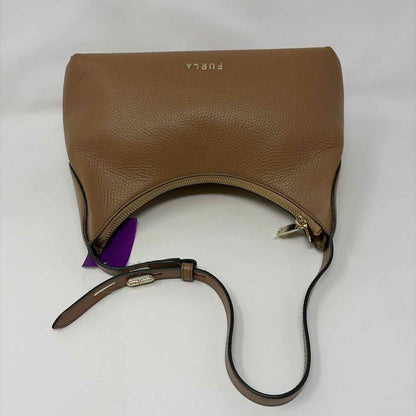 Pre-Owned Furla Cognac Leather Handbag