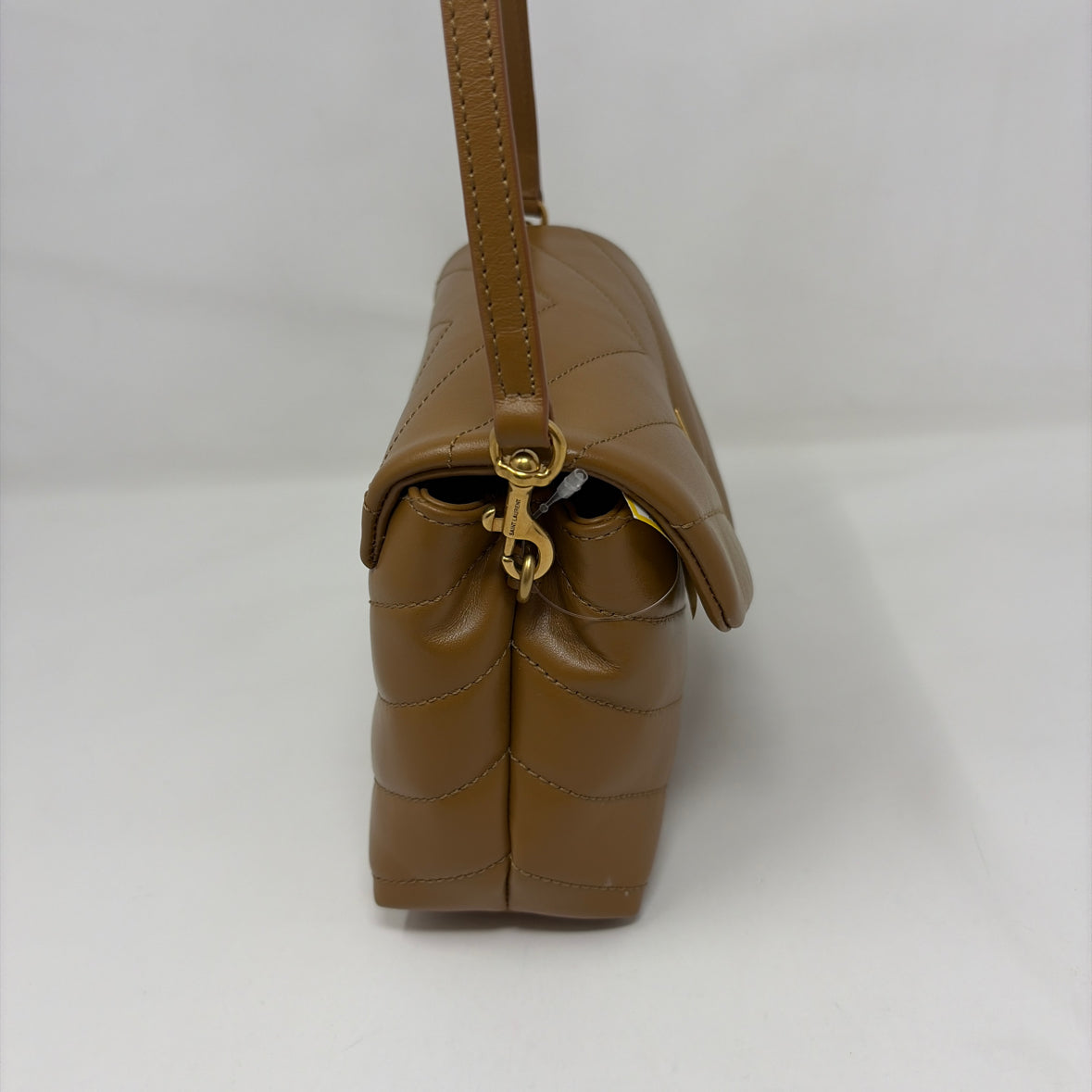 Pre-Owned Saint Laurent Cognac Leather Designer Handbag
