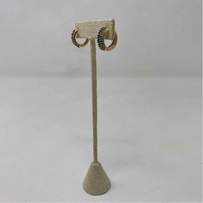 Green Metal Earrings