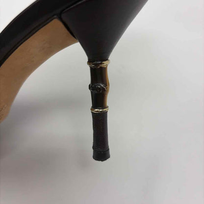 Pre-Owned Gucci Brown Leather Shoe Size 8 Designer Shoes