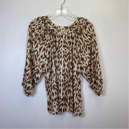 Pre-Owned Size S Elan Brown Multi Top