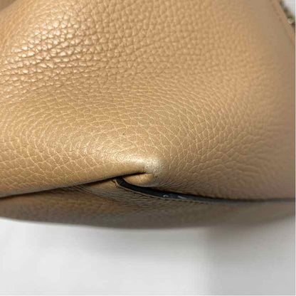 Pre-Owned Gucci Tan Leather Designer Handbag