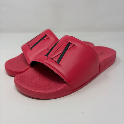 Pre-Owned Shoe Size 6.5 Armani exchange Hot Pink Slide