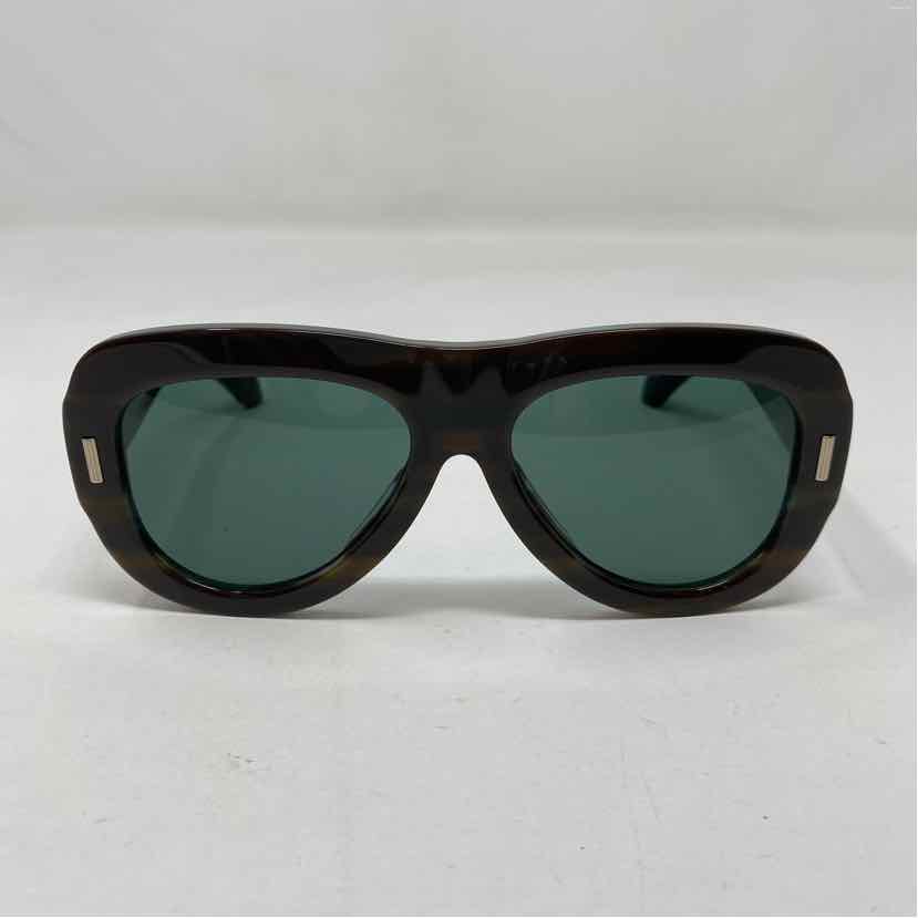 Pre-Owned Ferragamo Brown Multi Plastic Designer Sunglasses