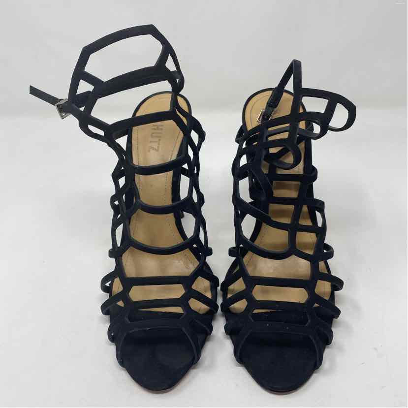 Pre-Owned Shoe Size 10 Schutz Black Sandals