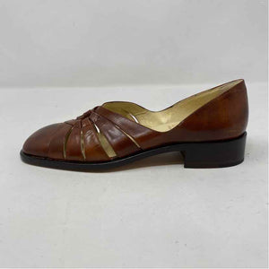 Pre-Owned Shoe Size 7.5 Joan & David Cognac Flats