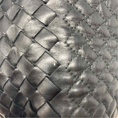 Pre-Owned Bottega Veneta Black Leather Designer Handbag
