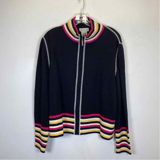 Pre-Owned Size XL St John Sport Black Multi Sweater
