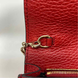 Pre-Owned Gucci Red Leather Designer Handbag