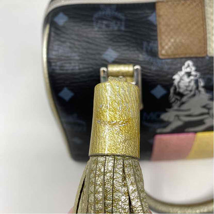 Pre-Owned MCM Black Multi Leather Designer Handbag